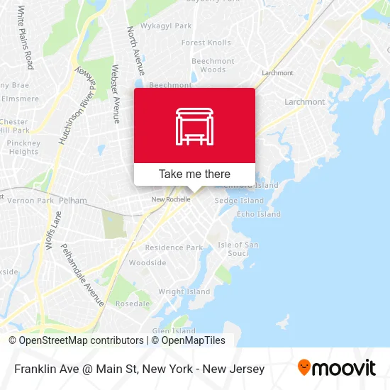 Franklin Ave @ Main St map