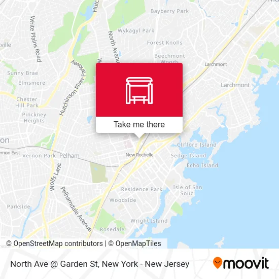North Ave @ Garden St map