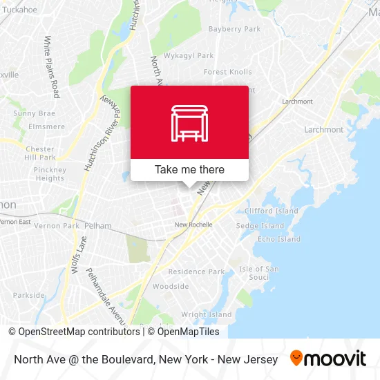 North Ave @ the Boulevard map