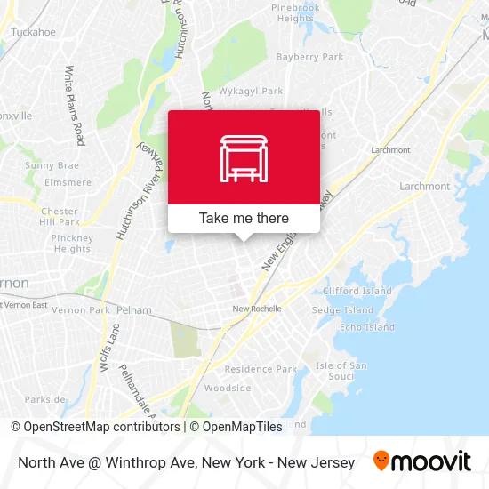 North Ave @ Winthrop Ave map