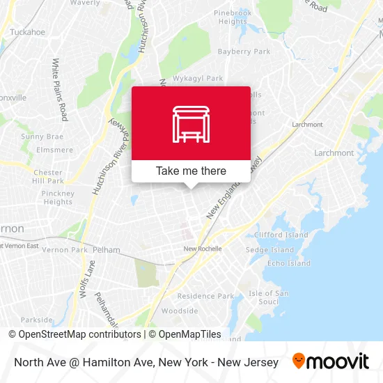 North Ave @ Hamilton Ave map