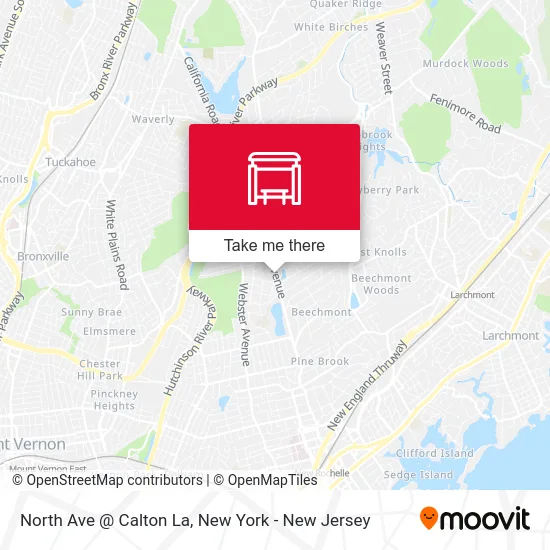 North Ave @ Calton La map