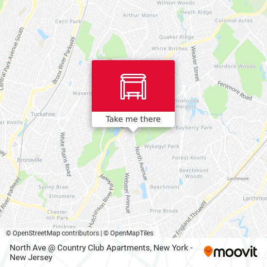 North Ave @ Country Club Apartments map