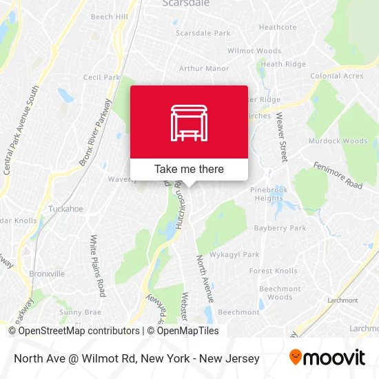 North Ave @ Wilmot Rd map