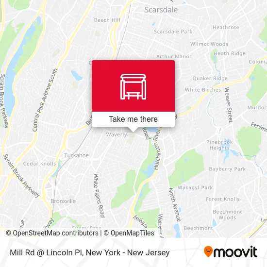 Mill Rd @ Lincoln Pl map