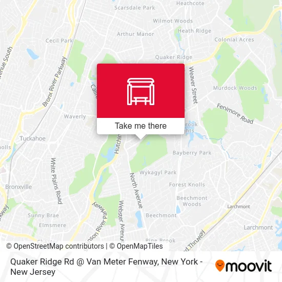 Quaker Ridge Rd @ Van Meter Fenway map