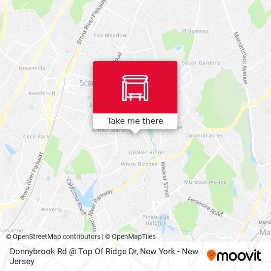Donnybrook Rd @ Top Of Ridge Dr map