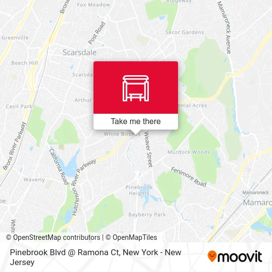 Pinebrook Blvd @ Ramona Ct map