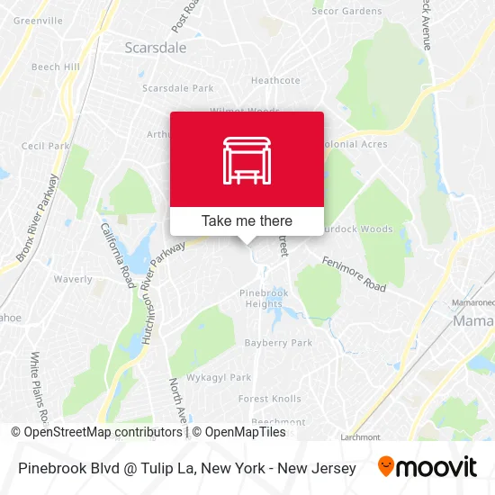 Pinebrook Blvd @ Tulip La map