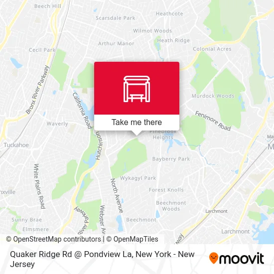 Quaker Ridge Rd @ Pondview La map