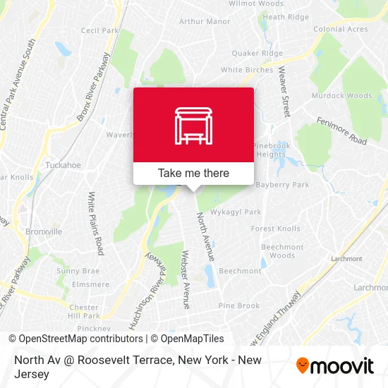 North Av @ Roosevelt Terrace map