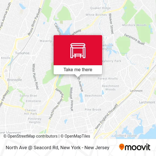 North Ave @ Seacord Rd map