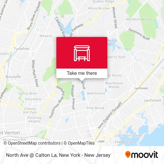 North Ave @ Calton La map