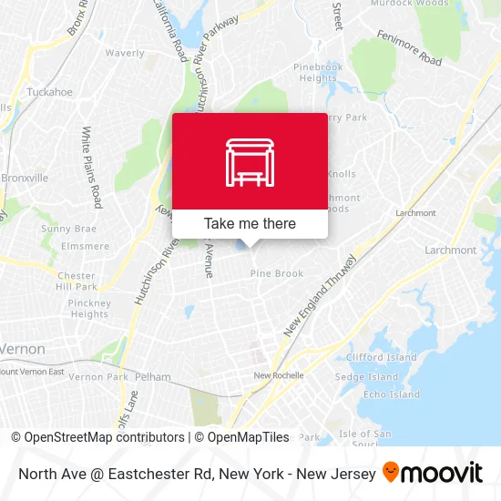 North Ave @ Eastchester Rd map