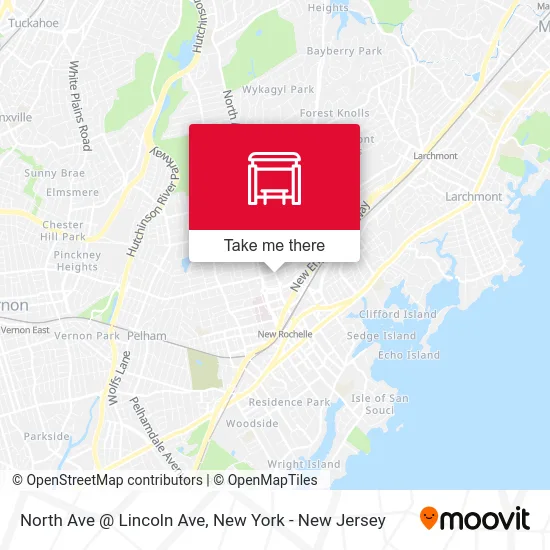 North Ave @ Lincoln Ave map