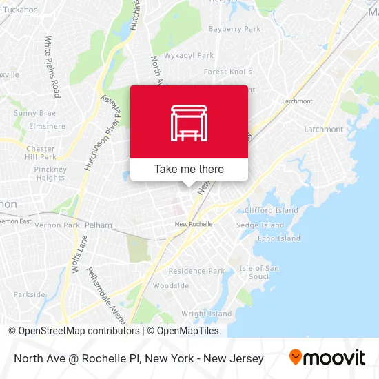 North Ave @ Rochelle Pl map