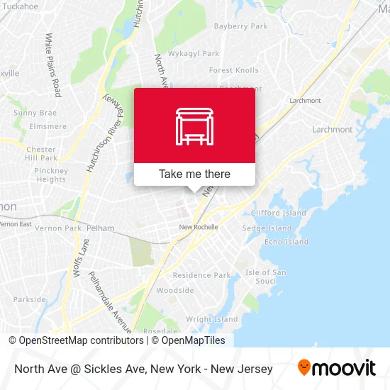 North Ave @ Sickles Ave map