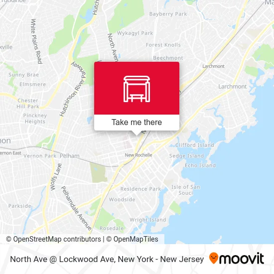 North Ave @ Lockwood Ave map