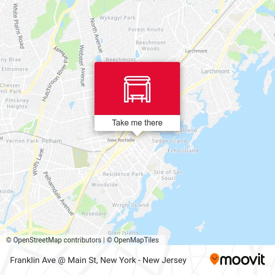 Franklin Ave @ Main St map