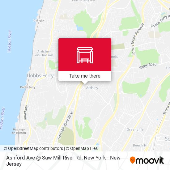 Ashford Ave @ Saw Mill River Rd map