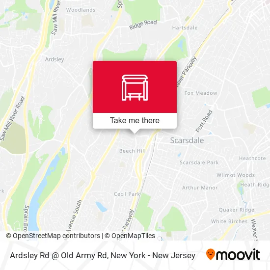 Mapa de Ardsley Rd @ Old Army Rd
