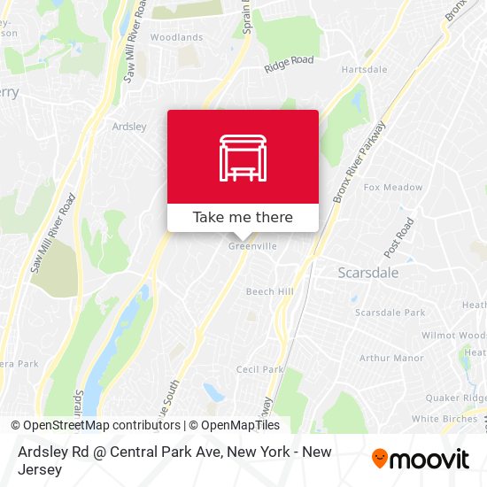 Ardsley Rd @ Central Park Ave map