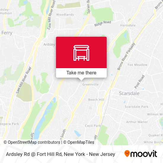 Mapa de Ardsley Rd @ Fort Hill Rd