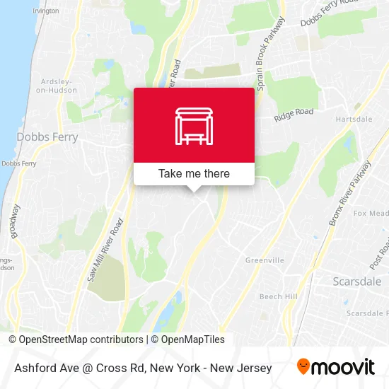 Mapa de Ashford Ave @ Cross Rd