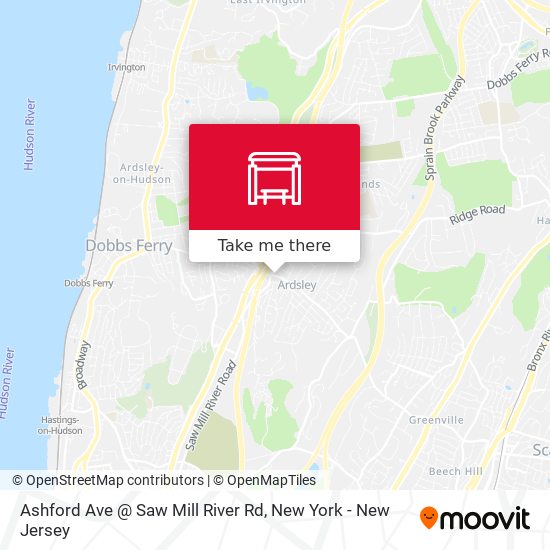 Ashford Ave @ Saw Mill River Rd map