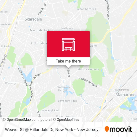 Weaver St @ Hillandale Dr map