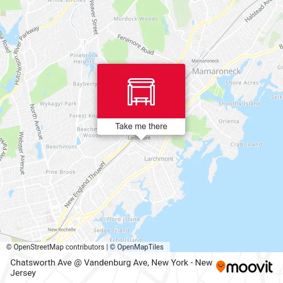 Mapa de Chatsworth Ave @ Vandenburg Ave
