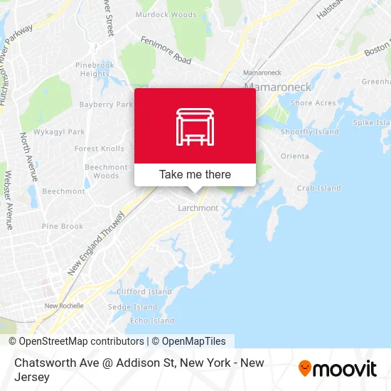 Chatsworth Ave @ Addison St map