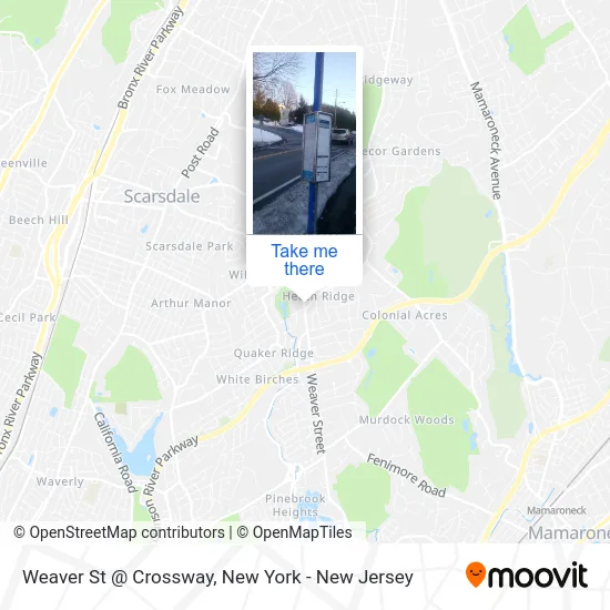 Weaver St @ Crossway map