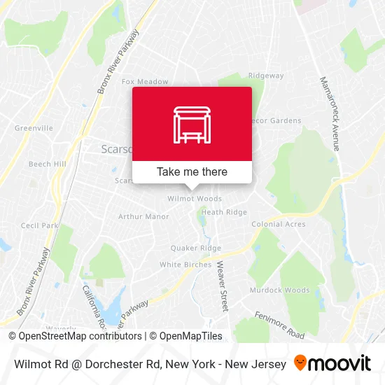 Wilmot Rd @ Dorchester Rd map