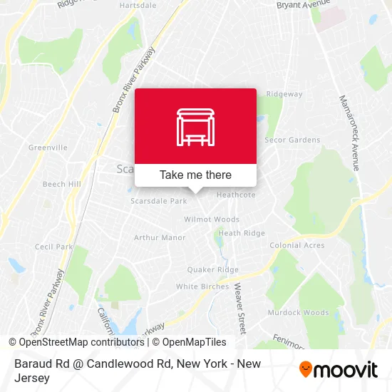 Baraud Rd @ Candlewood Rd map
