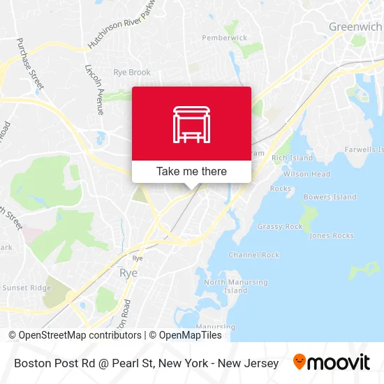 Boston Post Rd @ Pearl St map