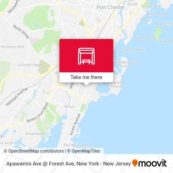 Mapa de Apawamis Ave @ Forest Ave