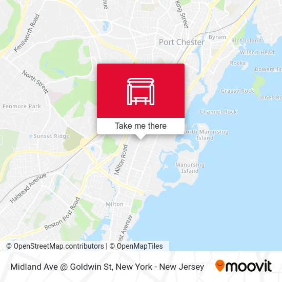 Midland Ave @ Goldwin St map