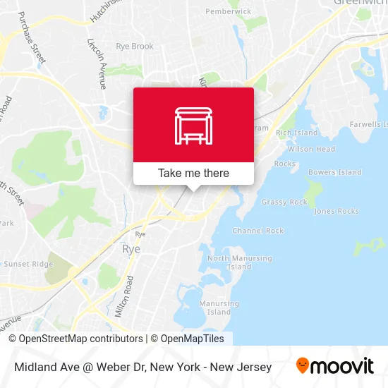 Midland Ave @ Weber Dr map