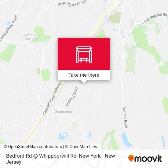 Bedford Rd @ Whippoorwill Rd map