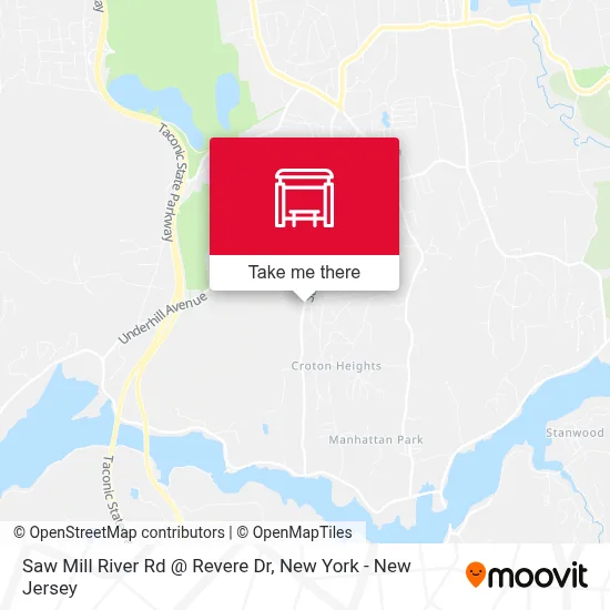 Saw Mill River Rd @ Revere Dr map