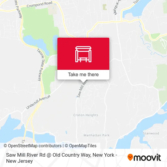 Saw Mill River Rd @ Old Country Way map