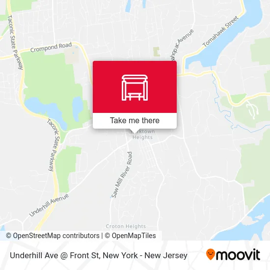 Underhill Ave @ Front St map