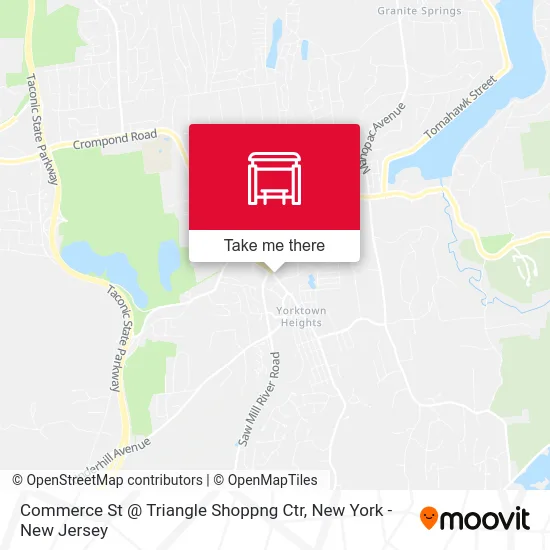 Commerce St @ Triangle Shoppng Ctr map