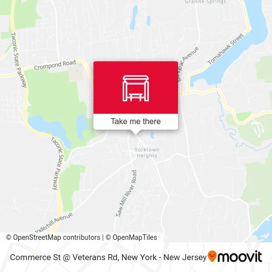 Commerce St @ Veterans Rd map