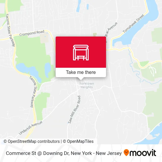 Commerce St @ Downing Dr map