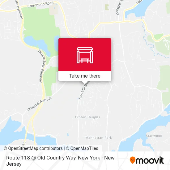 Route 118 @ Old Country Way map