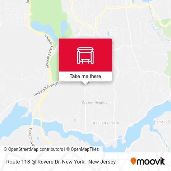 Route 118 @ Revere Dr map