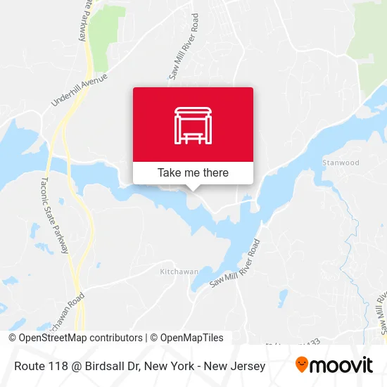 Route 118 @ Birdsall Dr map