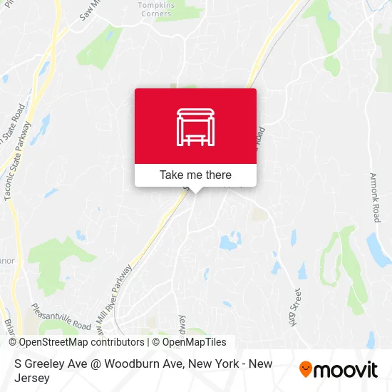 S Greeley Ave @ Woodburn Ave map